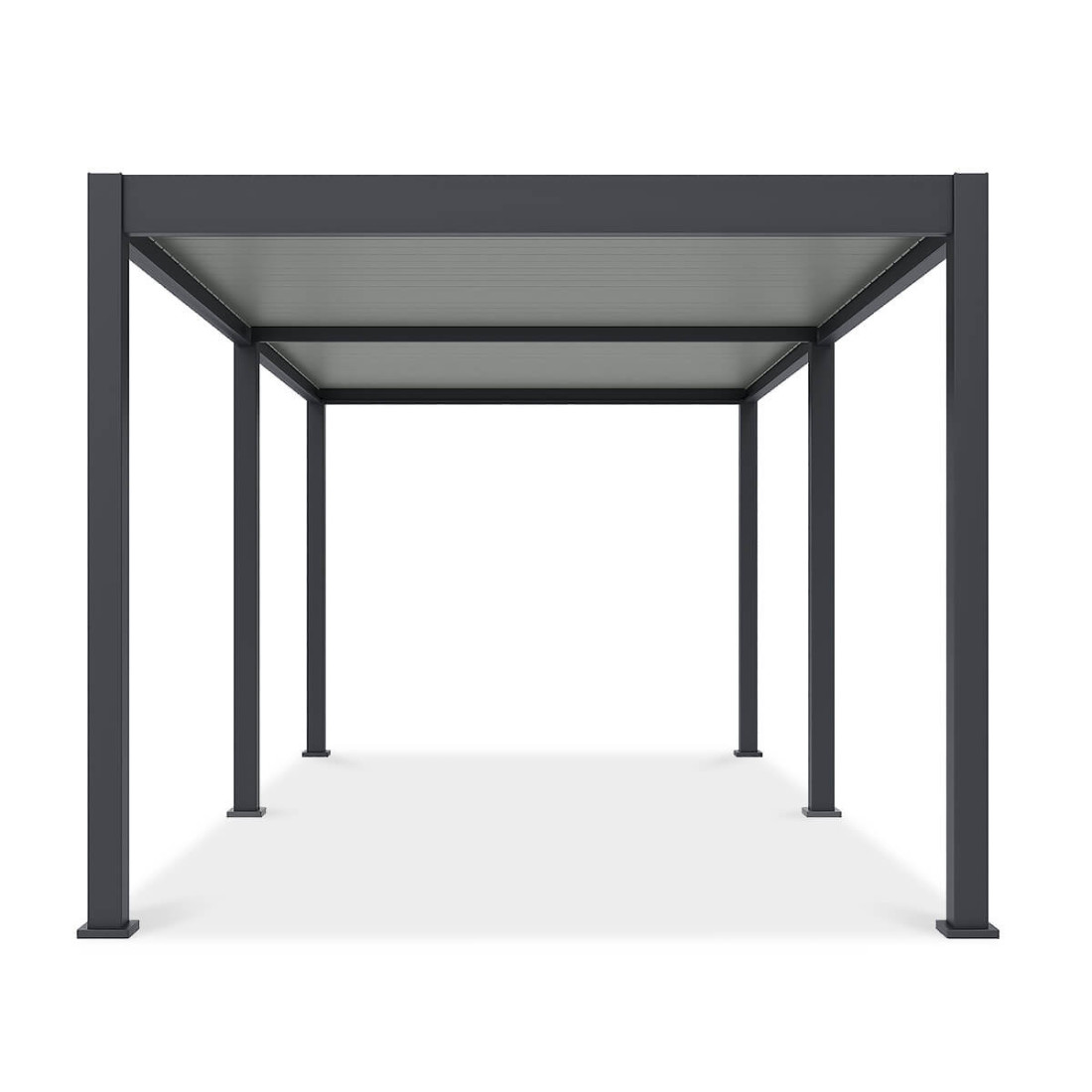 Bok pergoli ogrodowej ELEGANCE 3x6 Anthracite/Light grey