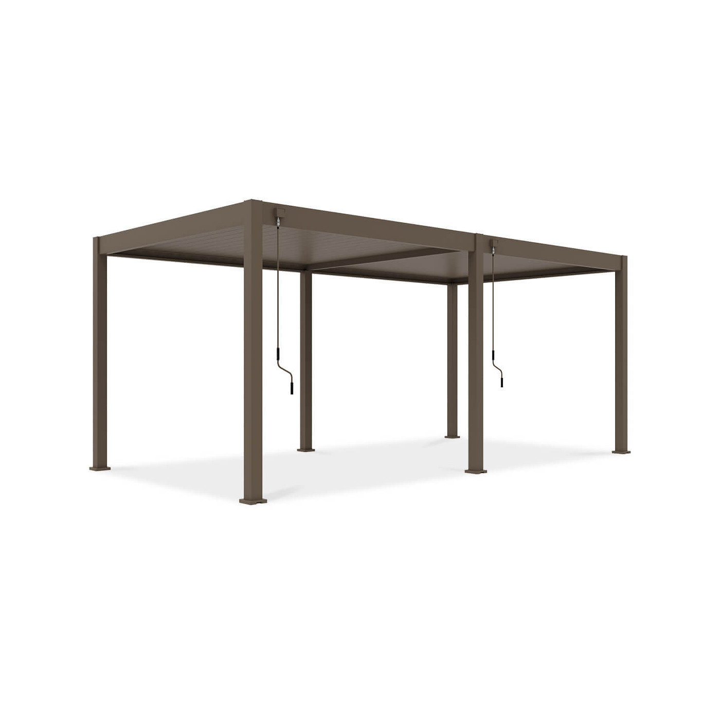 Bok pergoli ogrodowej ELEGANCE w rozmiarze 3x6 w kolorze taupe