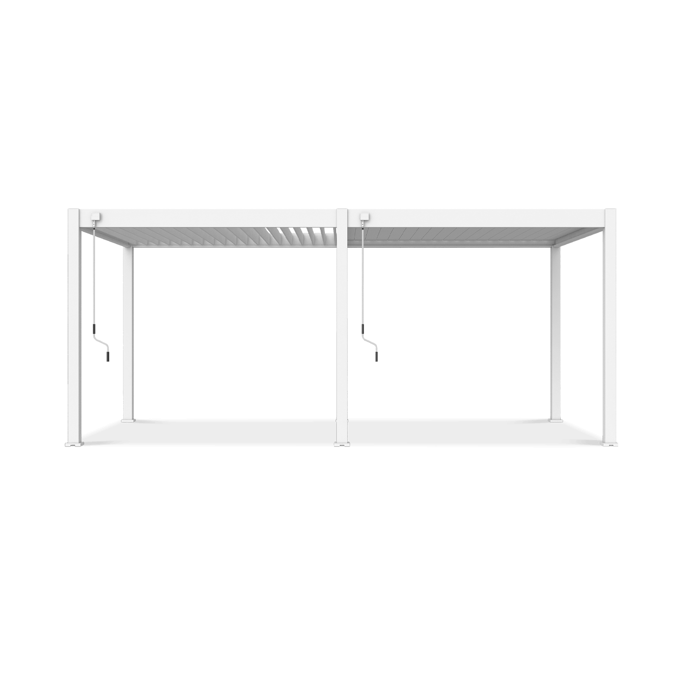 Przód pregoli ogrodowej ELEGANCE 3x6 White