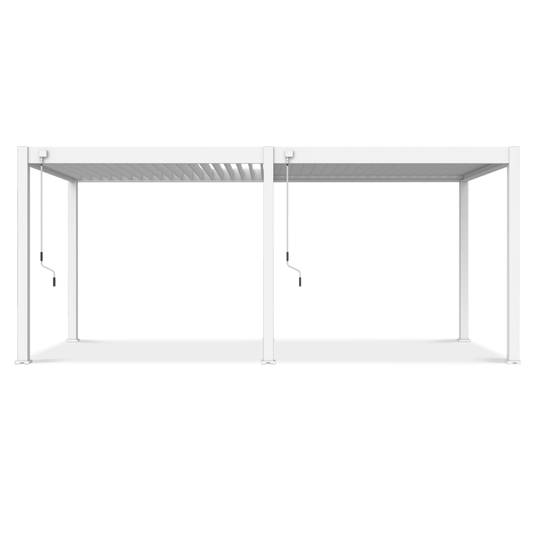 Przód pregoli ogrodowej ELEGANCE 3x6 White