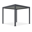 Pergola tarasowa automatyczna z oświetleniem LED ELEGANCE AUTOMATIC 3x3 Anthracite/Light Grey - Gutroof