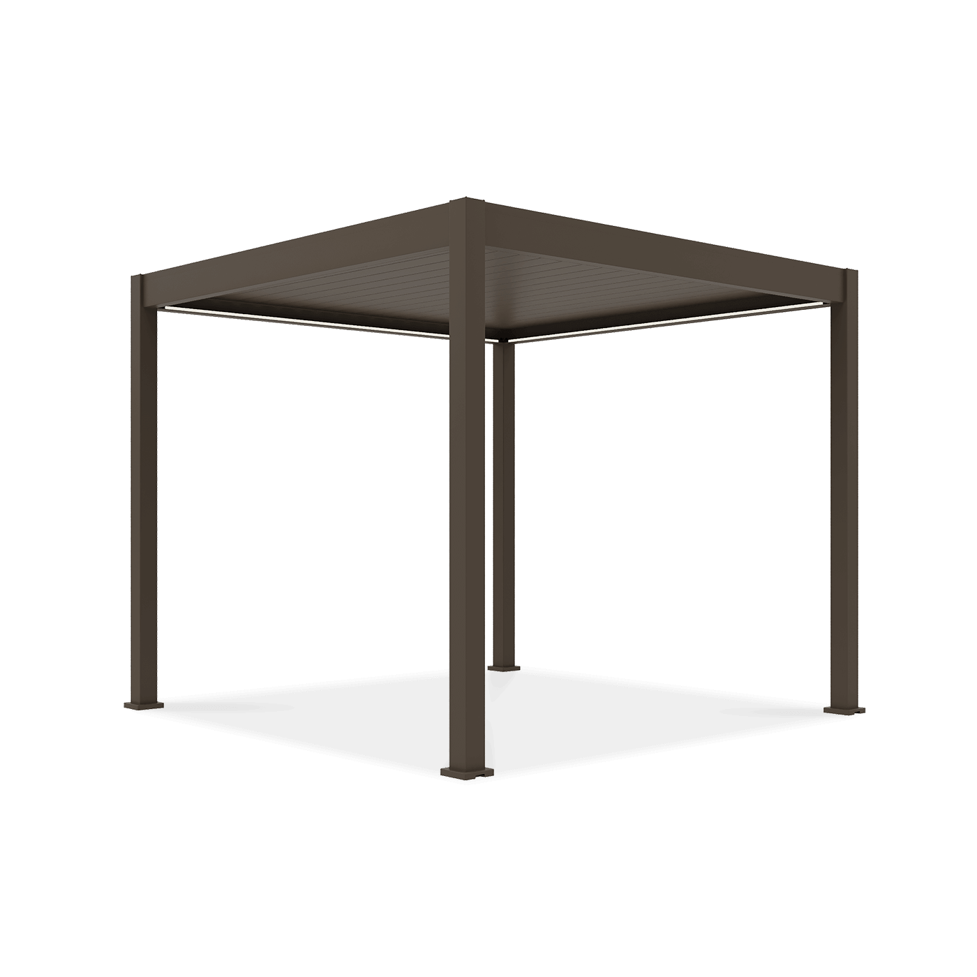 Pergola tarasowa automatyczna z oświetleniem ELEGANCE AUTOMATIC 3x3 Taupe - Gutroof