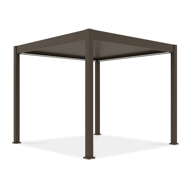 Pergola tarasowa automatyczna z oświetleniem ELEGANCE AUTOMATIC 3x3 Taupe - Gutroof