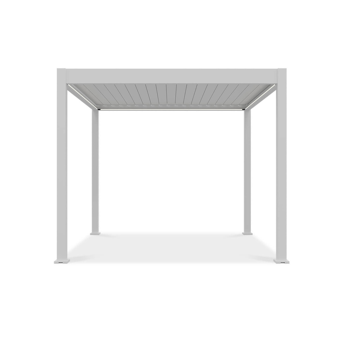 Front pergoli tarasowej z oświetleniem ELEGANCE AUTOMATIC 3x3