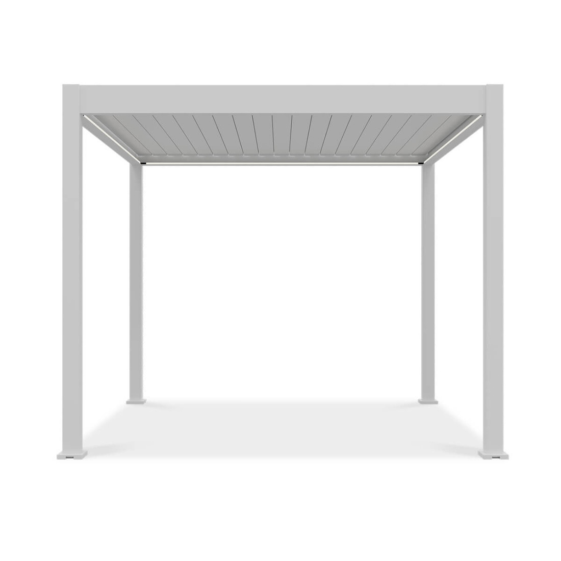 Front pergoli tarasowej z oświetleniem ELEGANCE AUTOMATIC 3x3