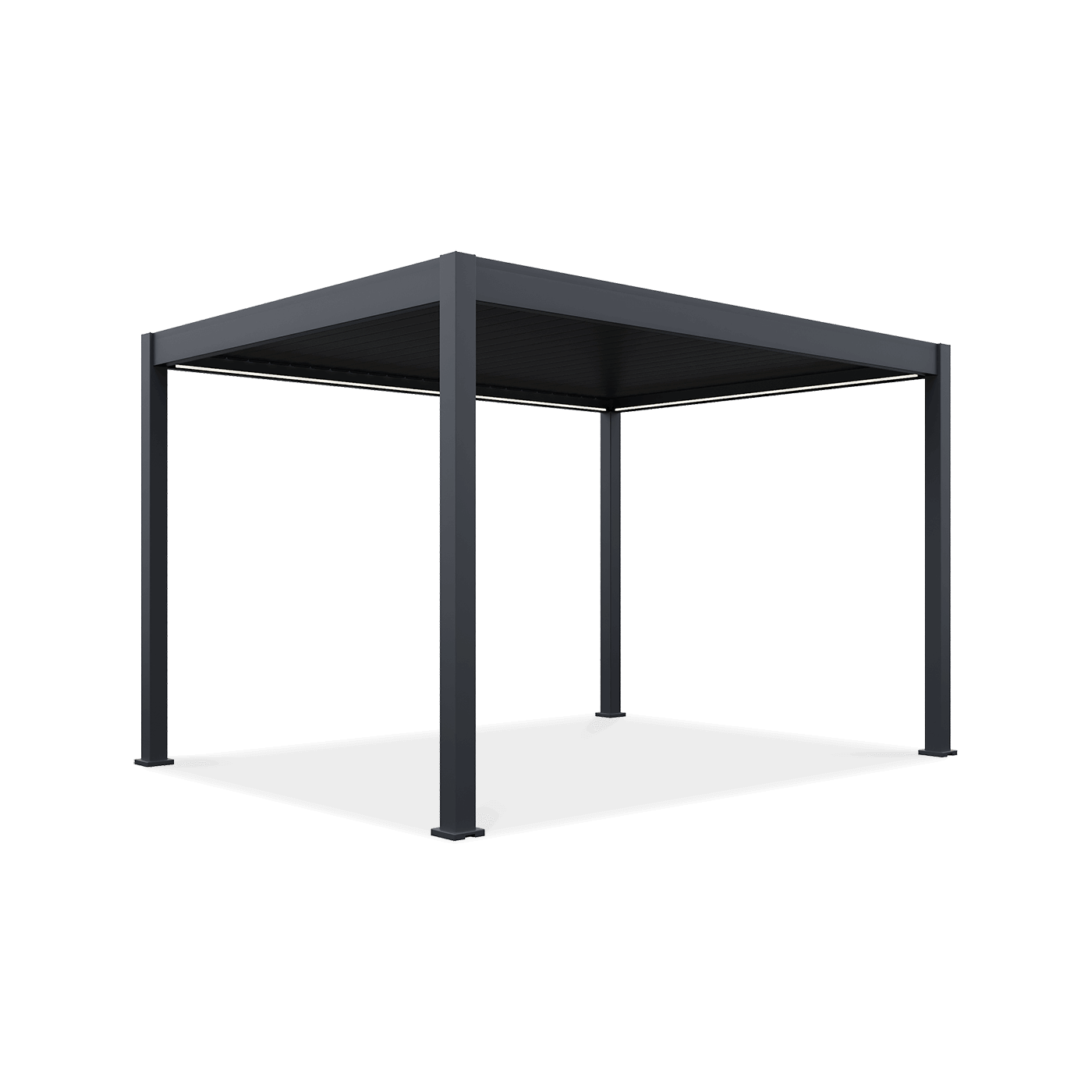 Pergola z oświetleniem LED ELEGANCE AUTOMATIC 3x4 w kolorze antracytowym