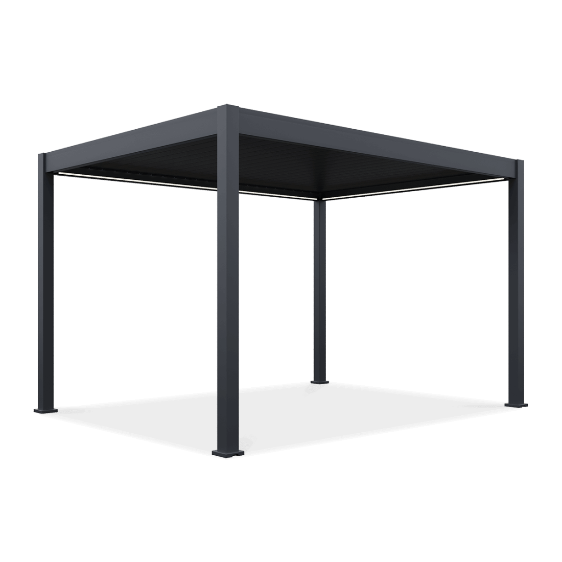 Pergola z oświetleniem LED ELEGANCE AUTOMATIC 3x4 w kolorze antracytowym