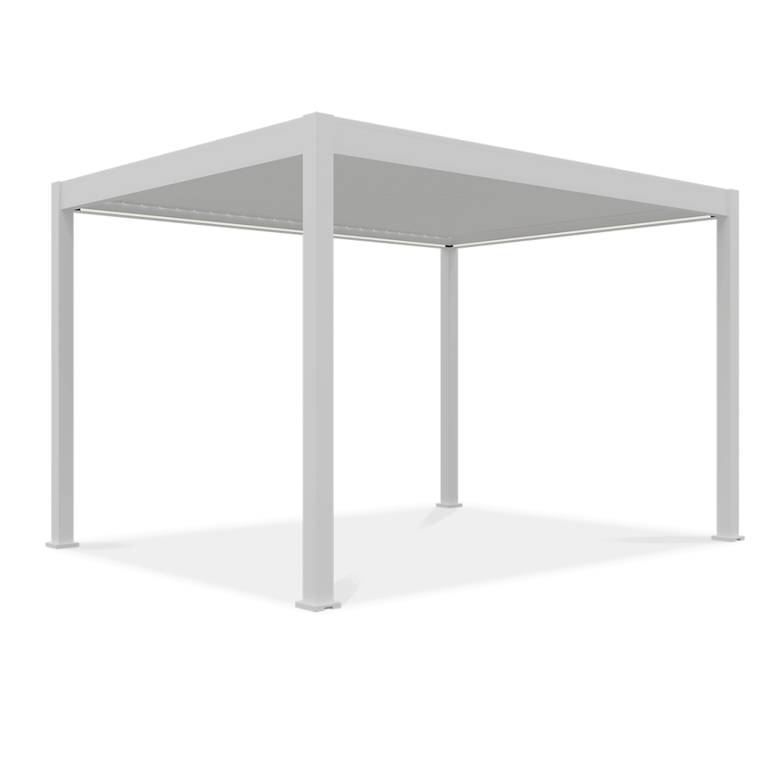 Bok pergoli automatycznej ELEGANCE AUTOMATIC 3x4 z oświetleniem LED White - Gutroof
