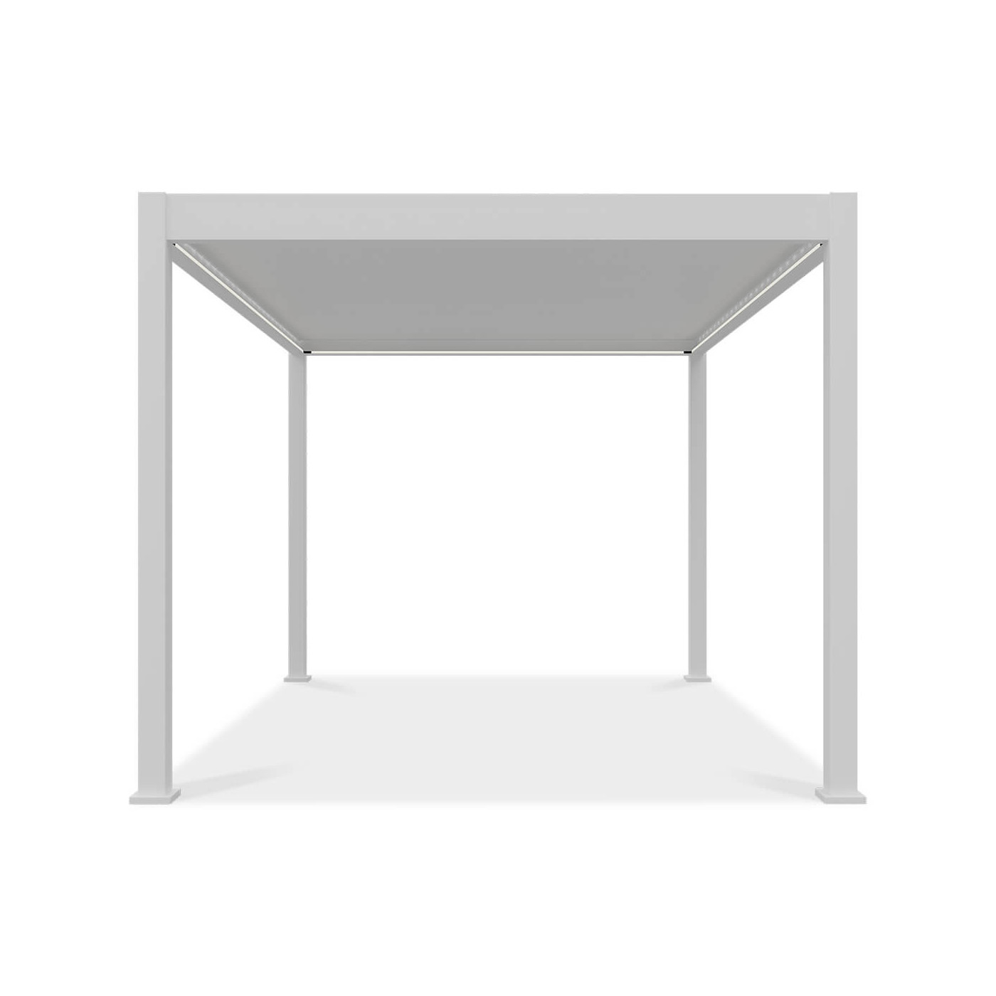 Bok pergoli automatycznej ELEGANCE AUTOMATIC 3x4 z oświetleniem LED White - Gutroof