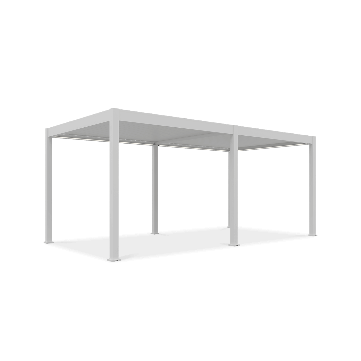 Bioklimatyczna pergola tarasowa ELEGANCE AUTOMATIC 3x6 z oświetleniem LED White - Gutroof