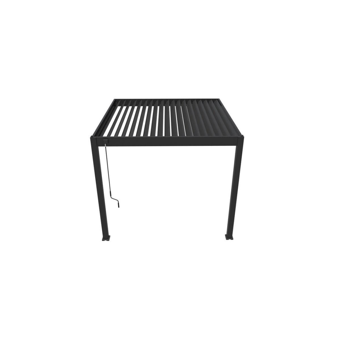 Widok z góry pergoli przyściennej ELEGANCE WALL 3x3 od Gutroof