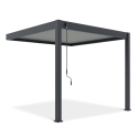 Przyścienna pergola ELEGANCE WALL 3x3 Anthracite/Light Grey - Gutroof