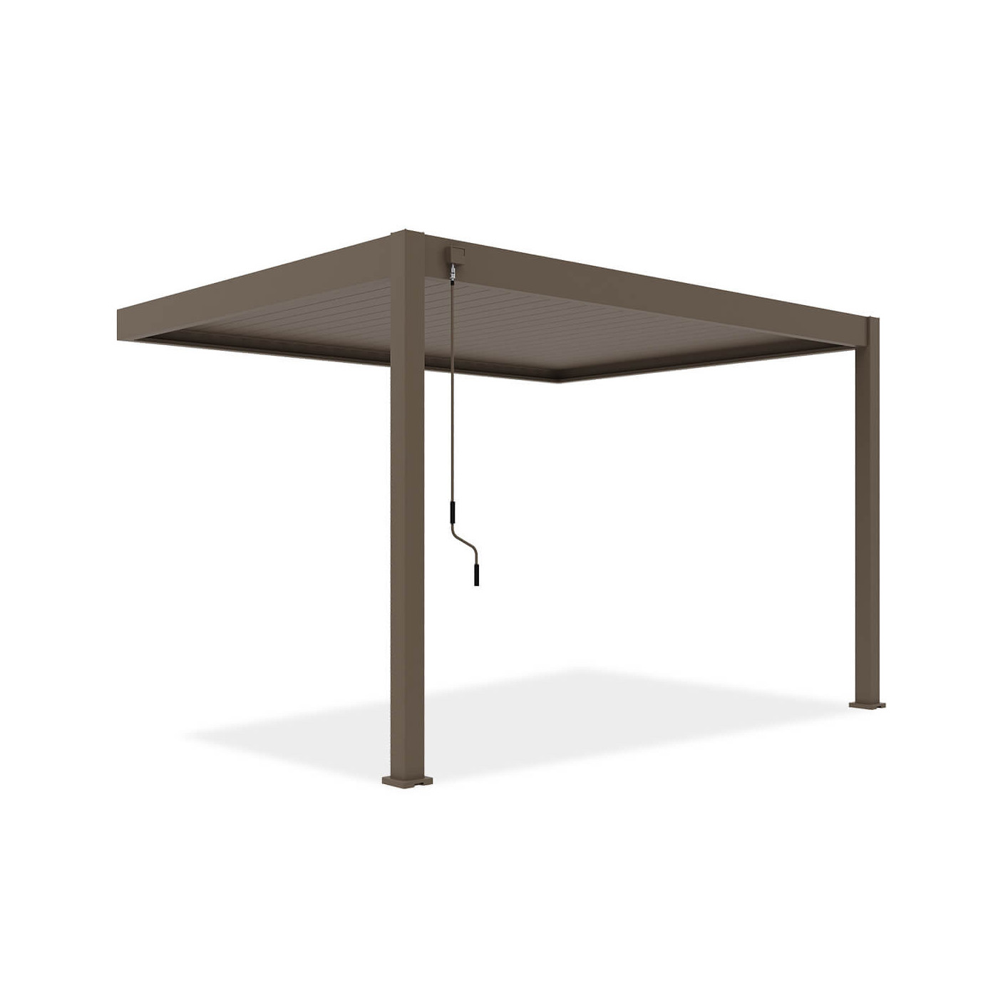 Przyścienna pergola ELEGANCE WALL 3x4 Taupe - Gutroof