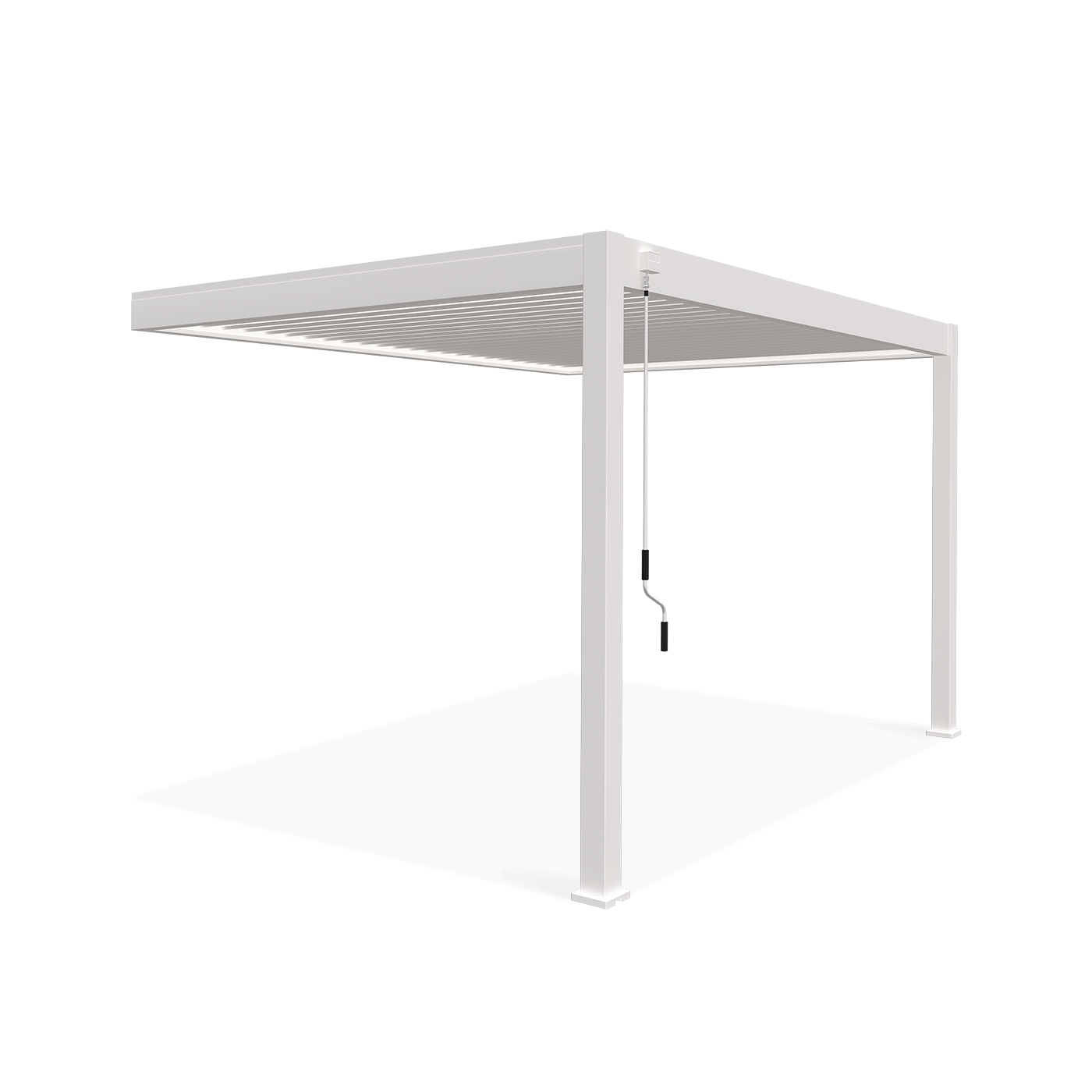 Bok pergoli ELEGANCE WALL 3x4 White - Gutroof