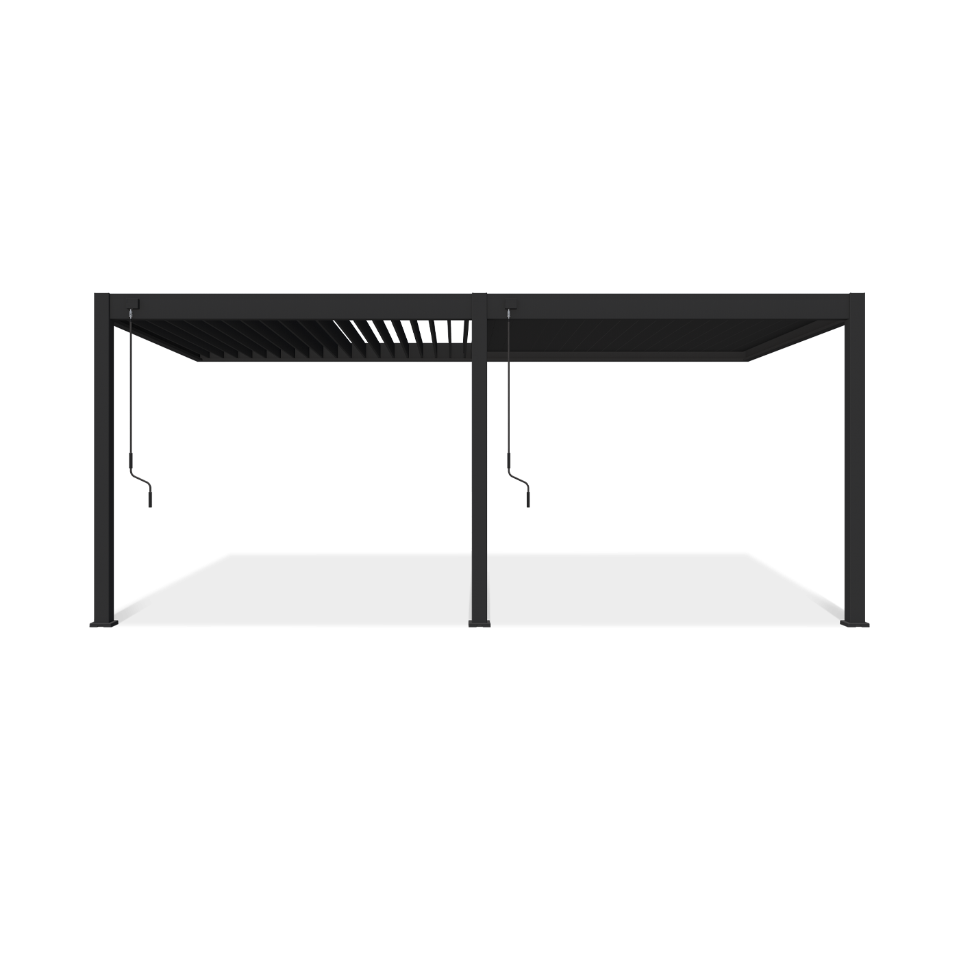 Pergola ELEGANCE WALL w rozmiarze 3x6 w kolorze antracytowym