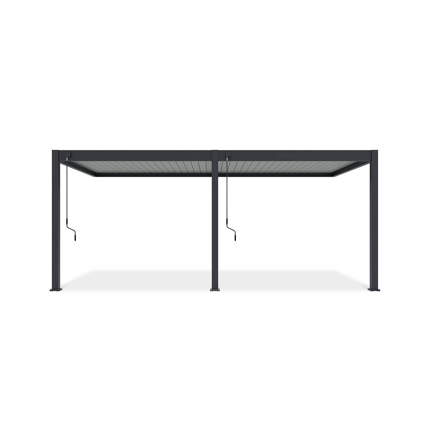 Przyścienna pergola ELEGANCE WALL 3x6 Anthracite/Light Grey - Gutroof