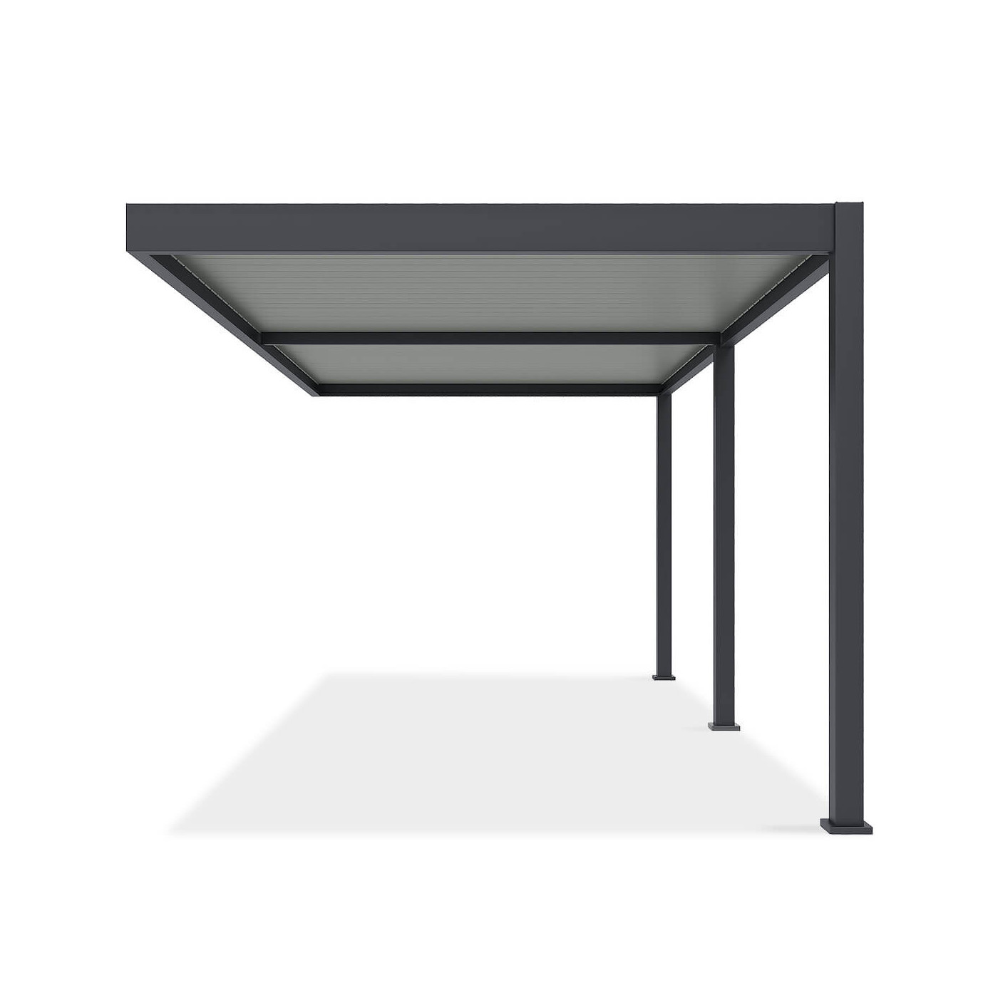 Bok przyściennej pergoli elegance wall 3x6 anthracite/light grey