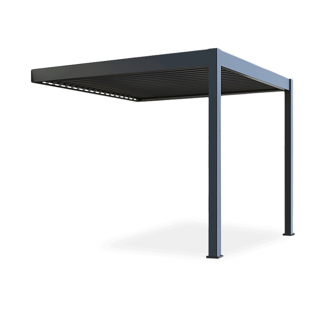 Automatyczna pergola przyścienna z oświetleniem LED 3x3 ELEGANCE WALL AUTOMATIC, Anthracite - Gutroof