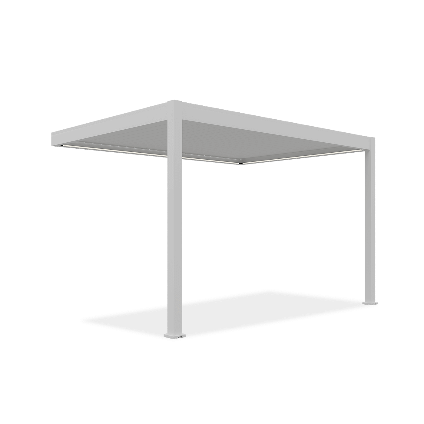 Automatyczna pergola przyścienna elegance wall 3x4m biała