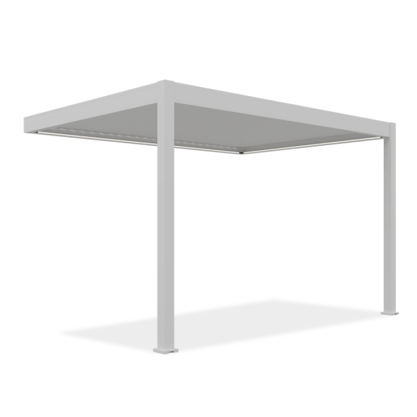 Automatyczna pergola przyścienna elegance wall 3x4m biała