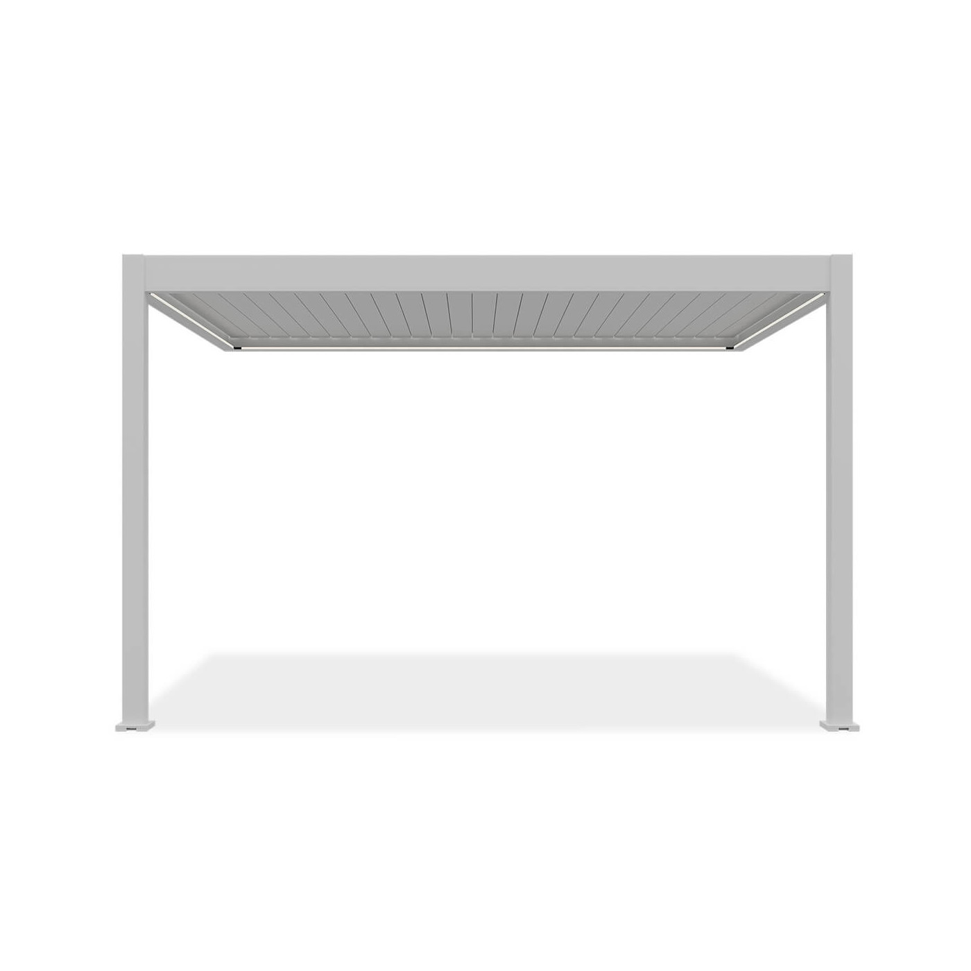 Przód automatycznej pergoli przyściennej elegance wall 3x4m 