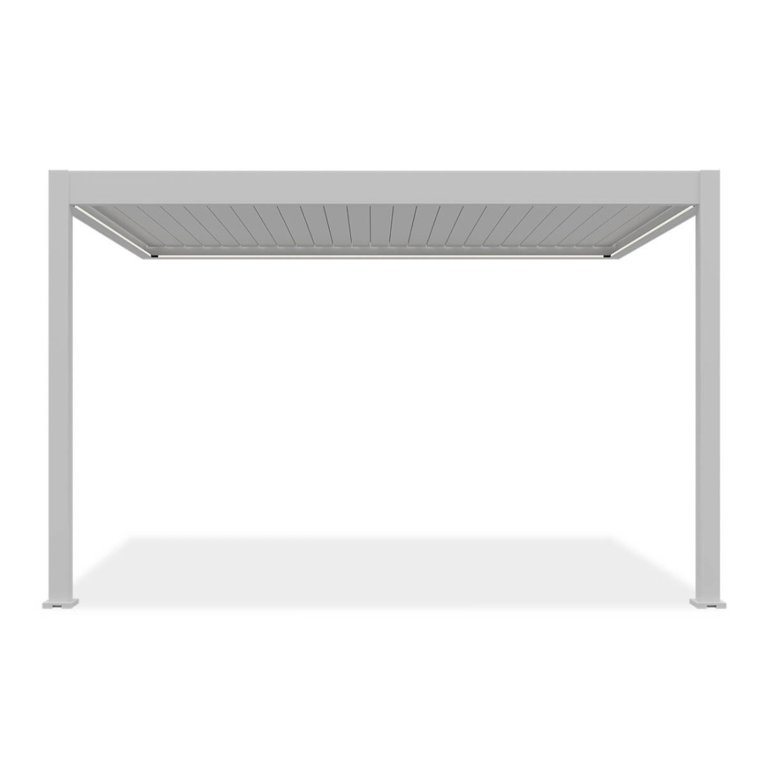 Przód automatycznej pergoli przyściennej elegance wall 3x4m 