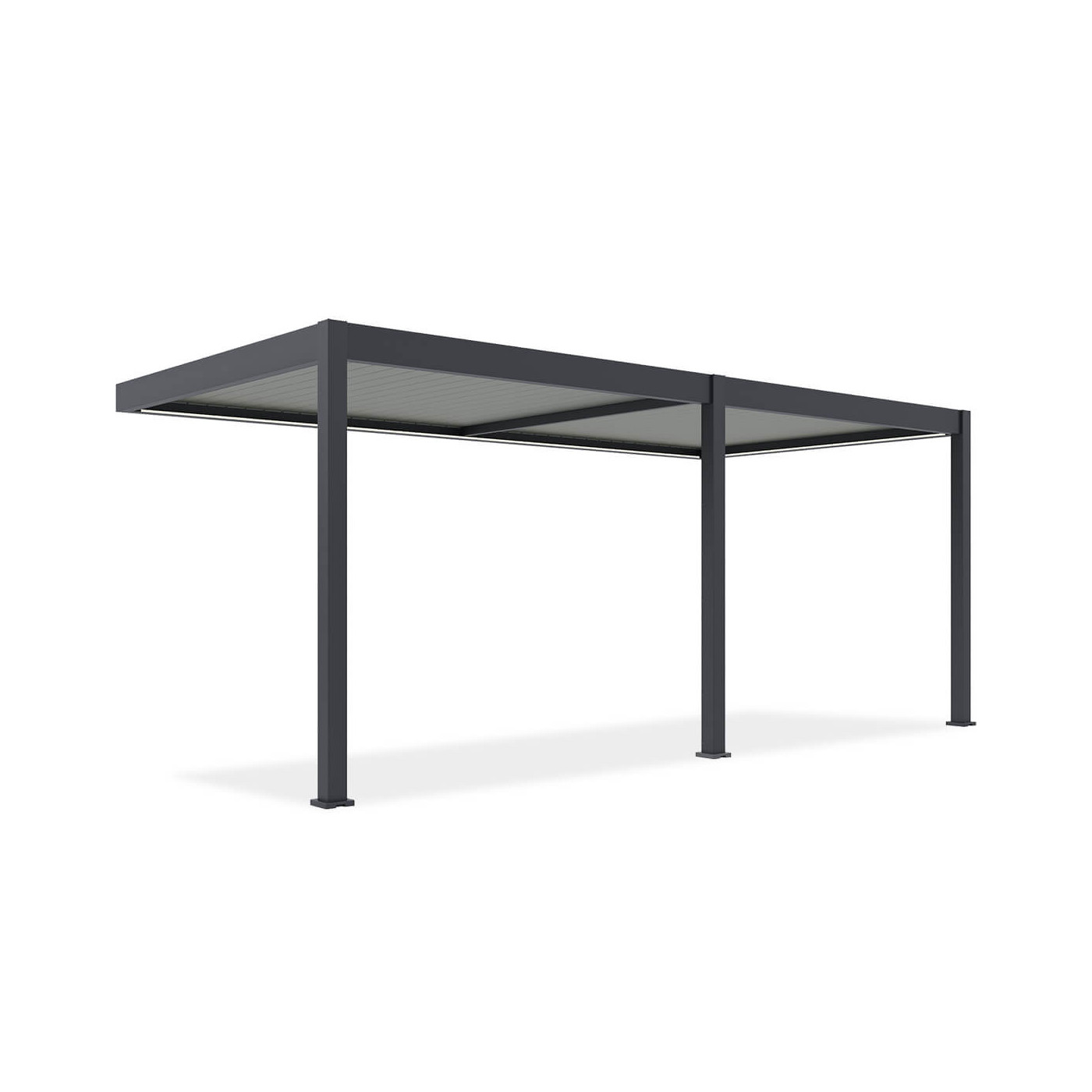 Automatyczna pergola przyścienna z oświetleniem ELEGANCE WALL AUTOMATIC 3x6 Anthracite/Light Grey - Gutroof