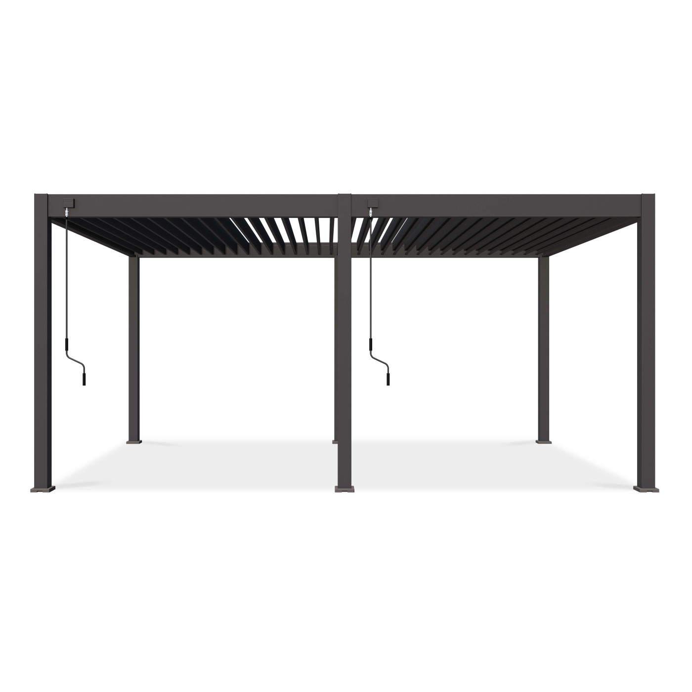 Front pergoli tarasowej DELUXE 3,6x5,3 Anthracite