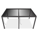 Widok z góry  pergoli tarasowej DELUXE 3,6x5,3 Anthracite