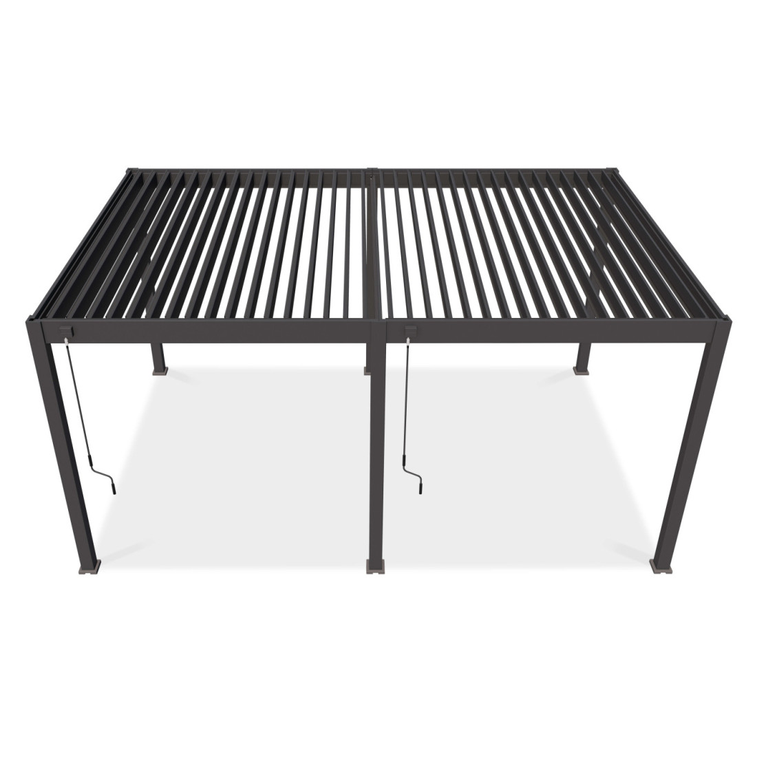 Widok z góry  pergoli tarasowej DELUXE 3,6x5,3 Anthracite