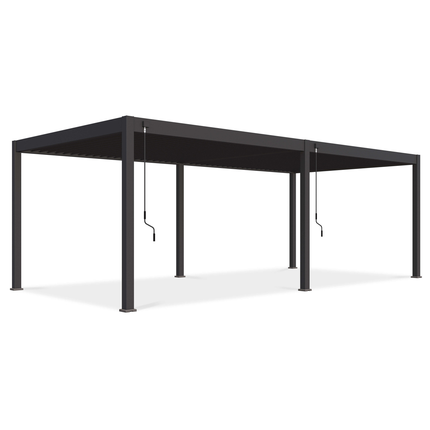 Pergola tarasowa deluxe 3,6x7,2m w kolorze antracytowym Gutroof