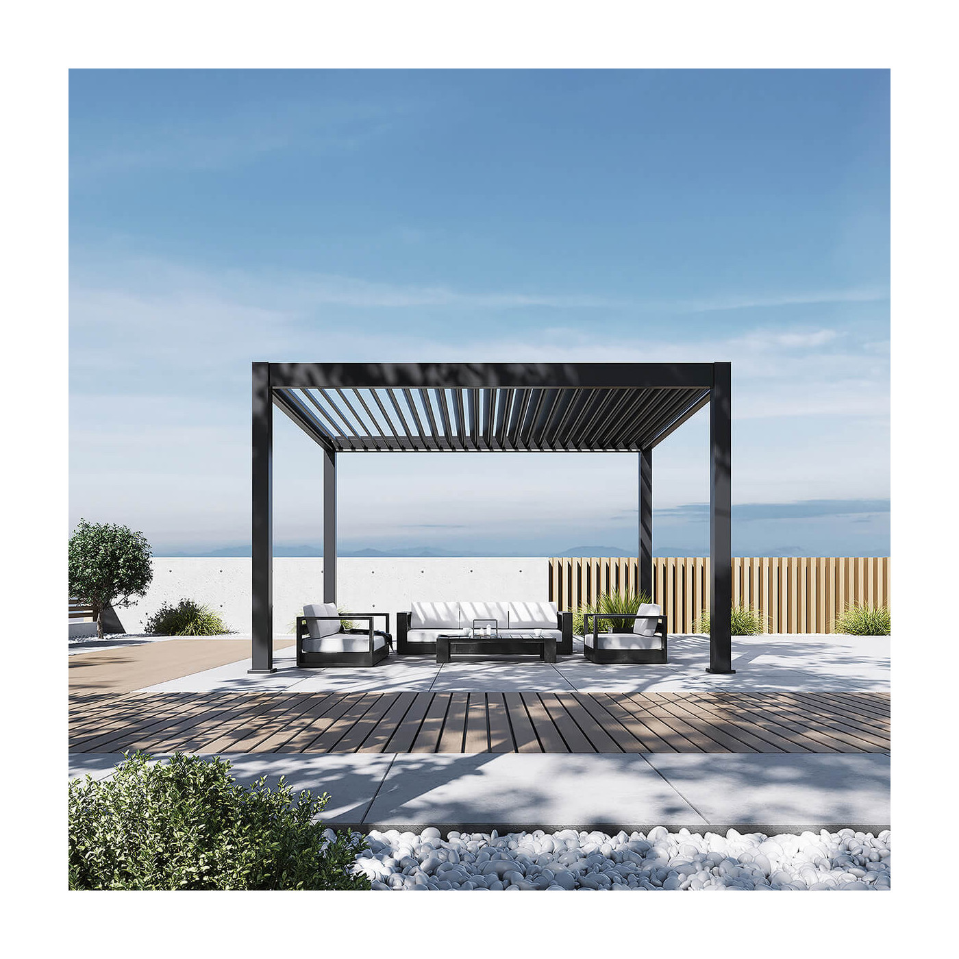 Aranżacja pergoli tarasowej w ogrodzie