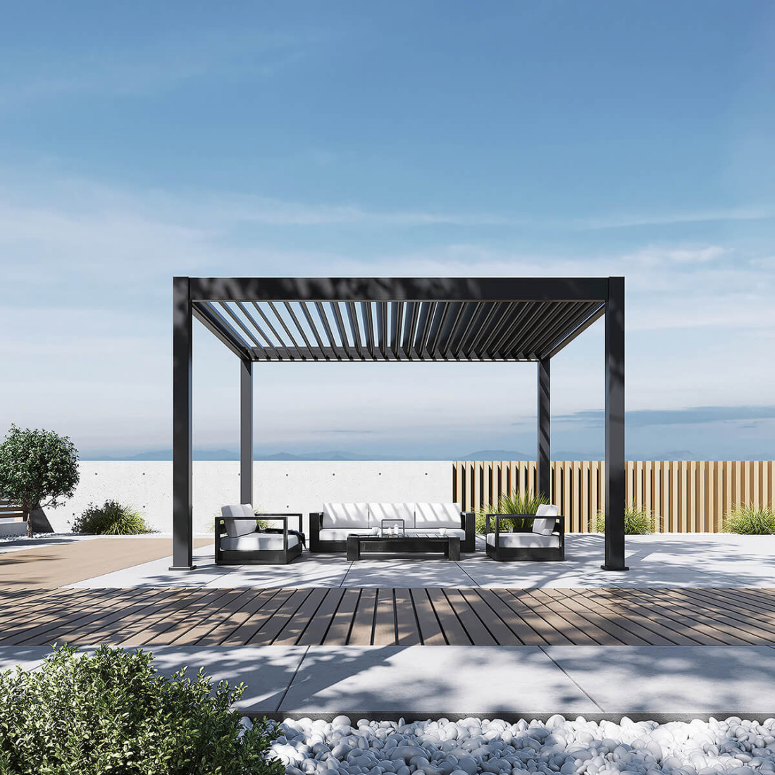 Aranżacja pergoli tarasowej w ogrodzie