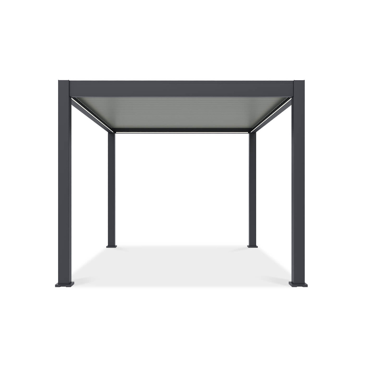 Bok pergoli elektrycznej tarasowej deluxe pro automatic 3x4m z oświetleniem led 