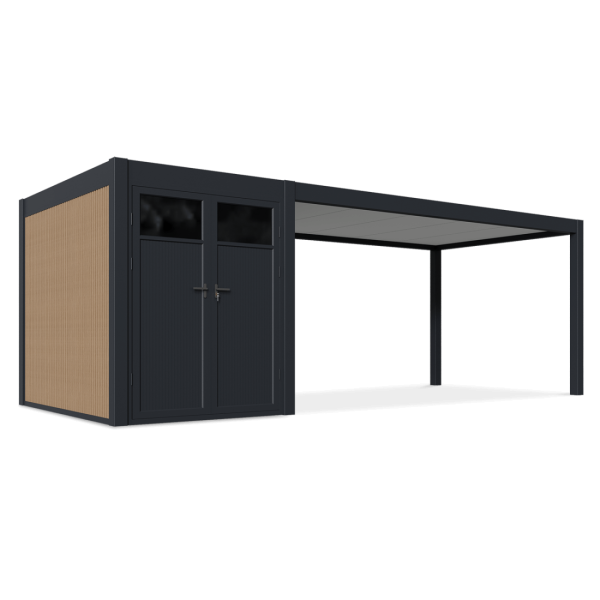 Wiata garażowa SUPERIOR 5.3x3 +2 Anthracite - Gutroof