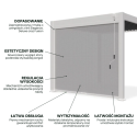 Cechy rolety opuszczanej do pergoli ELEGANCE/DELUXE/FUSION 3 m White - Gutroof
