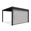 Bok pergoli z roletą opuszczaną 4m kolor antracyt 