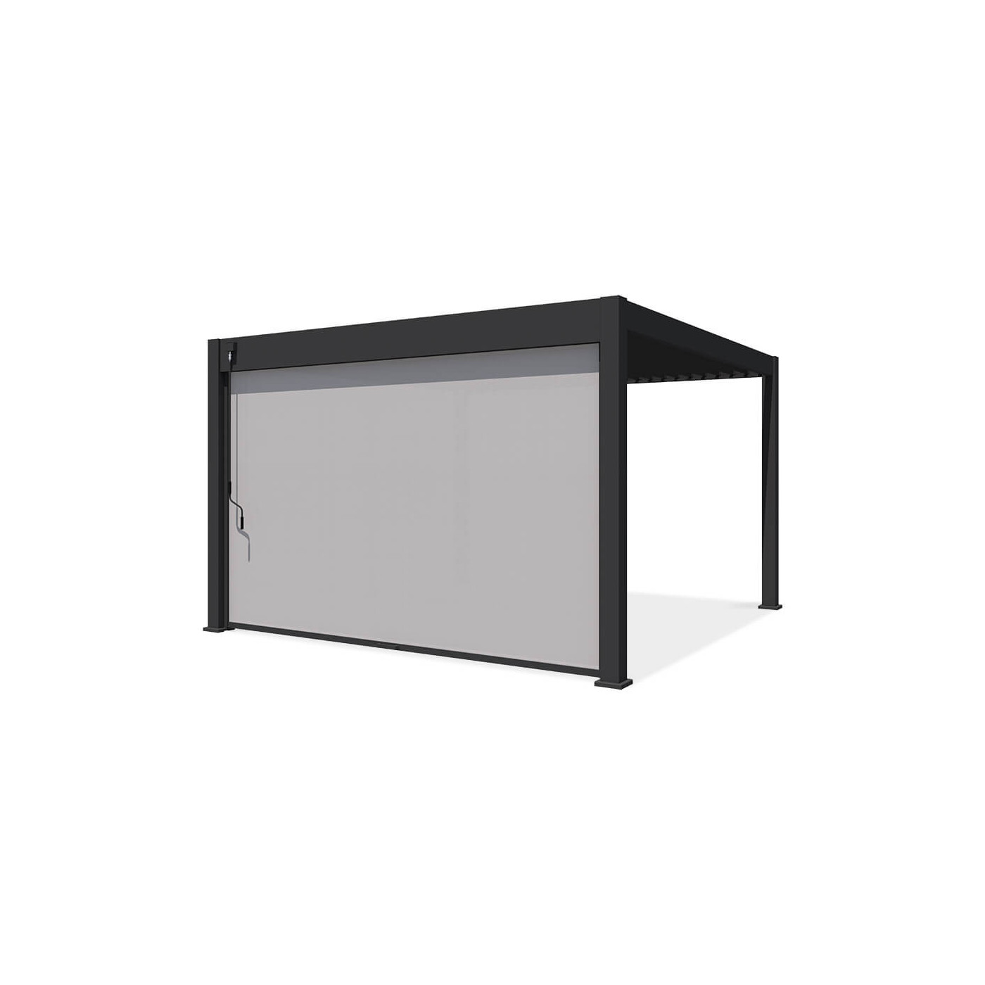 Pergola z roletą opuszczaną 4m kolor antracyt Gutroof