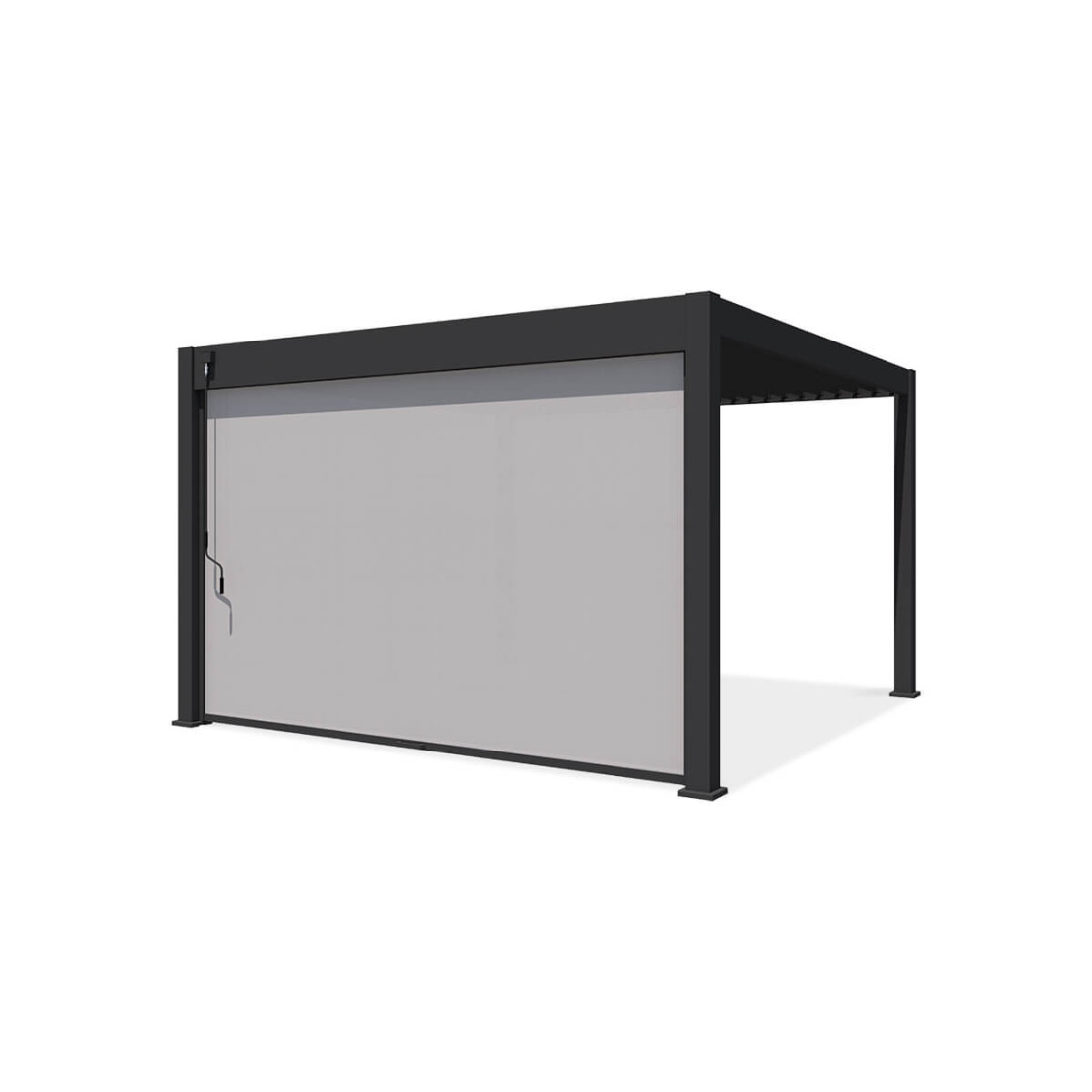Pergola z roletą opuszczaną 4m kolor antracyt Gutroof