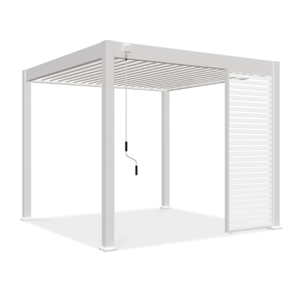 Panel żaluzjowy poziomy do pergoli ELEGANCE/DELUXE/FUSION 1 m White - Gutroof