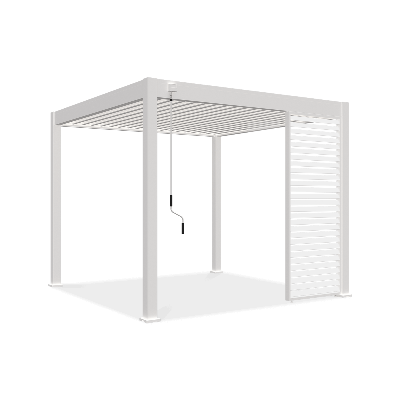 Panel żaluzjowy poziomy do pergoli ELEGANCE/DELUXE/FUSION 1 m White - Gutroof