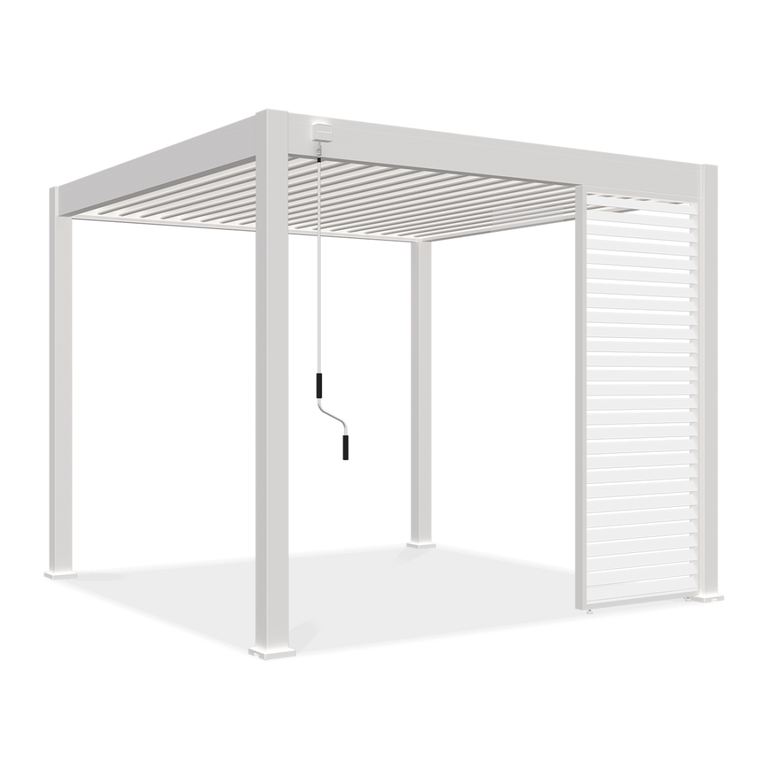 Panel żaluzjowy poziomy do pergoli ELEGANCE/DELUXE/FUSION 1 m White - Gutroof