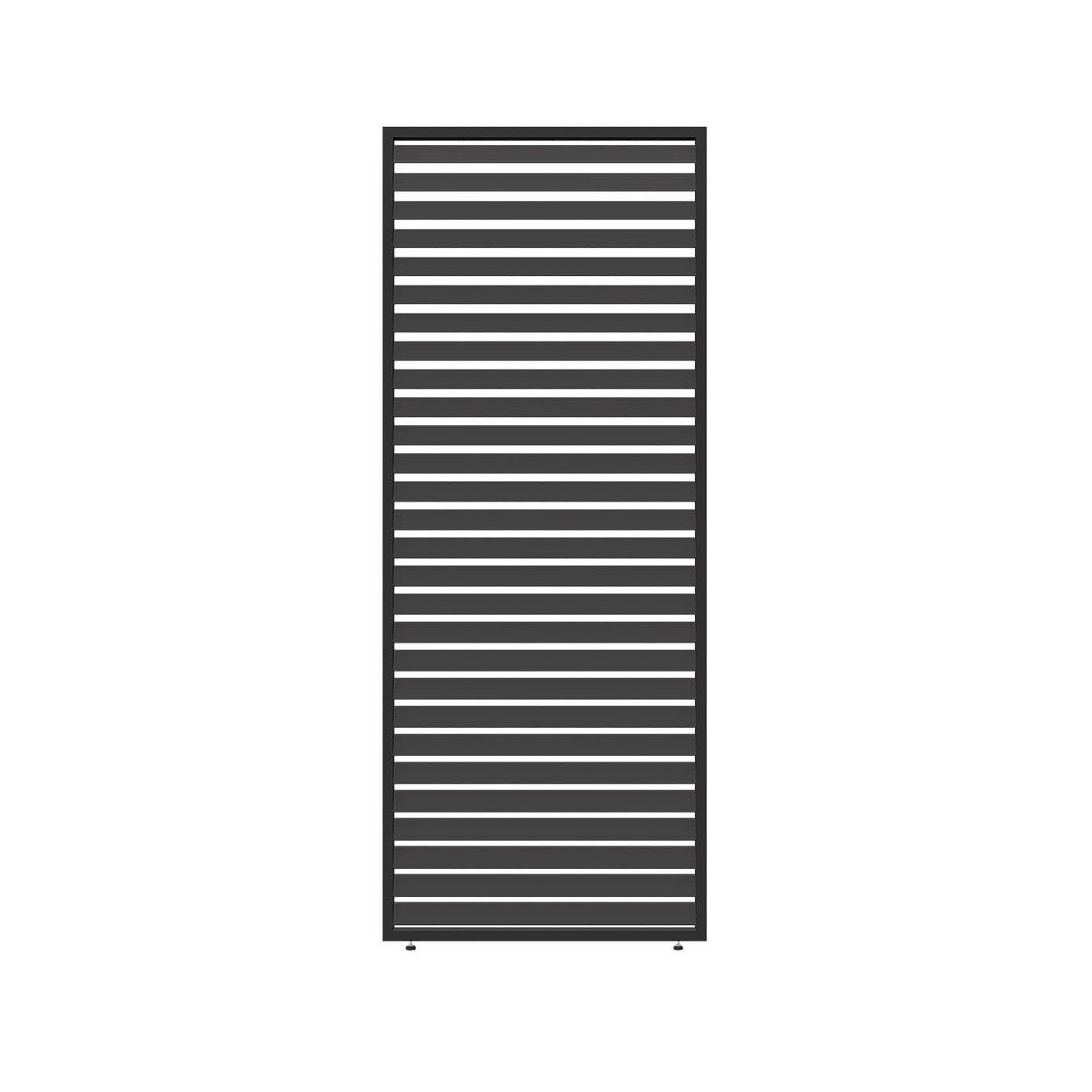 Zbliżenie na panel żaluzjowy poziomy do pergoli ELEGANCE/DELUXE/FUSION 1.2 m Anthracite - Gutroof