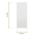 Panel żaluzjowy poziomy do pergoli ELEGANCE/DELUXE/FUSION 1.3 m White - Gutroof