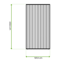 Wymiary - panel żaluzjowy pionowy do pergoli ELEGANCE/DELUXE/FUSION 1.3 m Anthracite - Gutroof