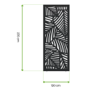 Wymiary - panel dekoracyjny o szerokości 120 cm