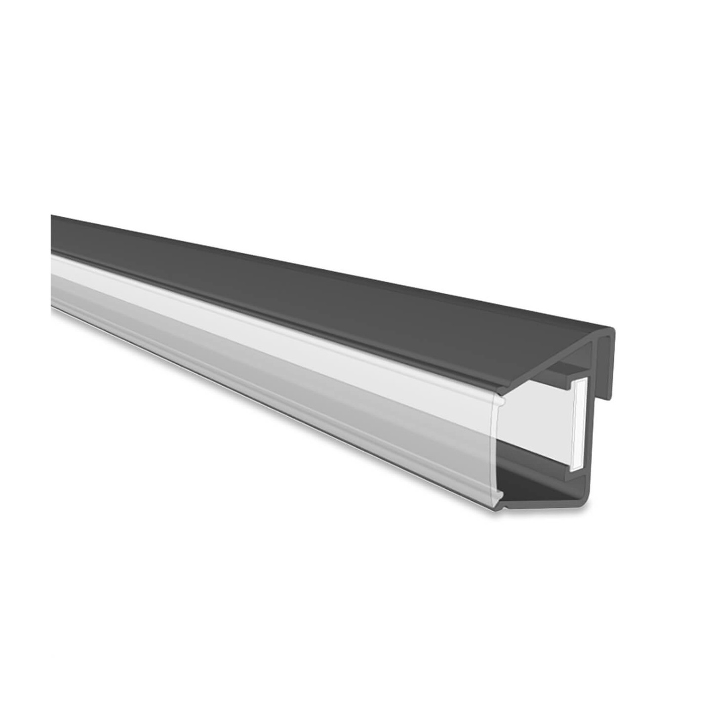 Aluminiowa listwa mocująca oraz dyfuzor do oświetlenia LED