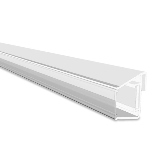 Aluminiowa listwa mocująca oraz dyfuzor do oświetlenia LED