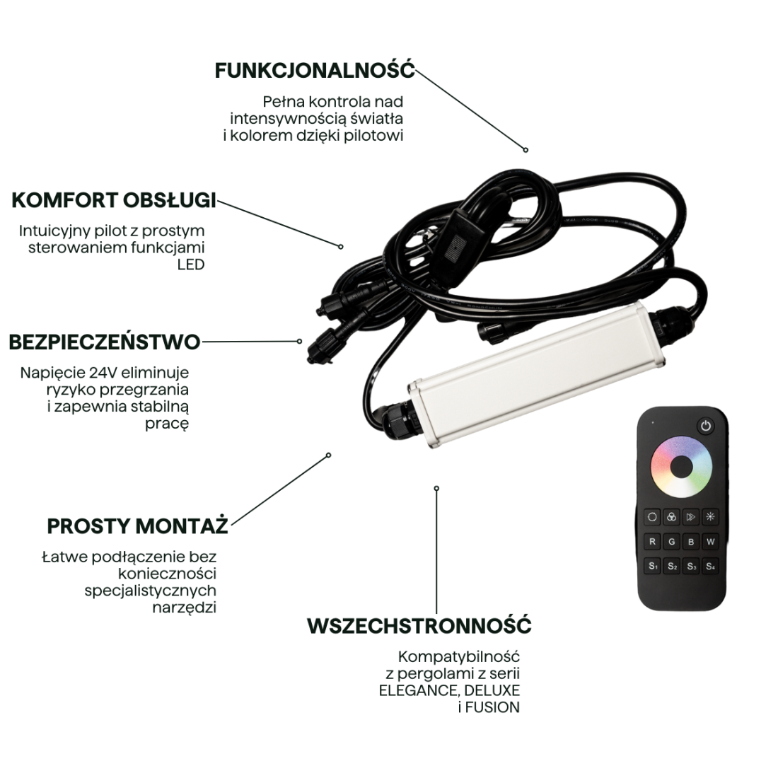 Pilot do sterowania oświetleniem LED