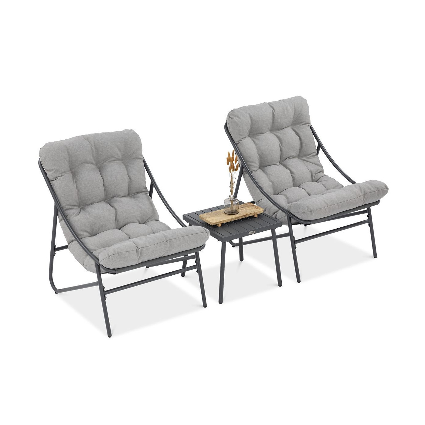 Zestaw mebli balkonowych Casper Light Grey